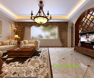 212平米普通户型欧式风格家装装修图片设计-六安齐装网装修效果图