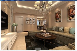 105平米普通户型现代简约家装装修图片设计-六安齐装网装修效果图