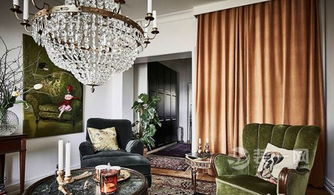 馥郁古绿典雅之彩 六安复古风婚房装修设计