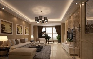 110平米普通户型现代简约家装装修图片设计-六安齐装网装修效果图