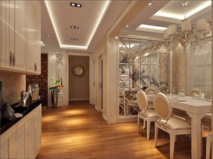 104平米普通户型欧式风格家装装修图片设计-六安齐装网装修效果图