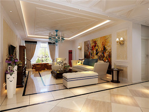 100平米欧式风格家装设计 在六安打造典雅舒适的生活空间