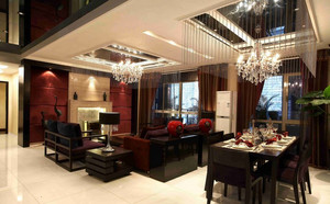 125平米混搭风格家装，六安齐装网案例解析